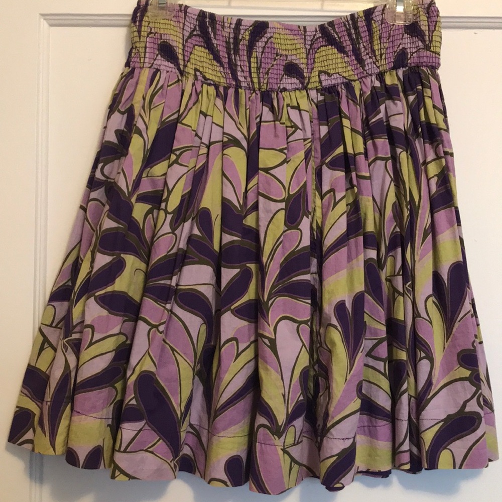 Reversible floral skirt